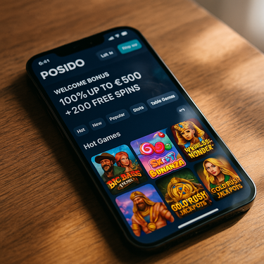Posido Casino - Mobile Version - Responsive Gaming Platform
